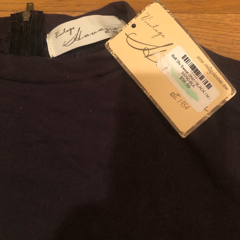 Vintage Havana Crop Sweatshirt- Black M